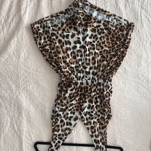 leopard print romper